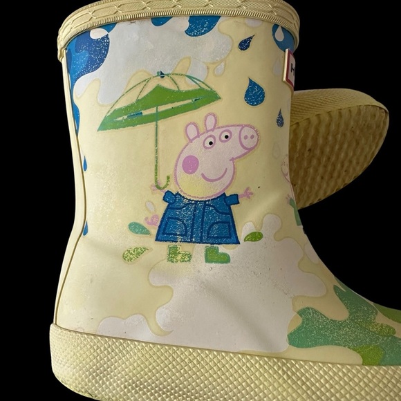 Hunter Original Girls US Toddler 6 Peppa Pig Rain Boots Wellies Muddy Puddles - Picture 7 of 7